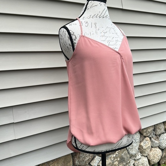 Lily White Sleeveless Wrap Front Blouse - Mauve - Picture 2 of 14
